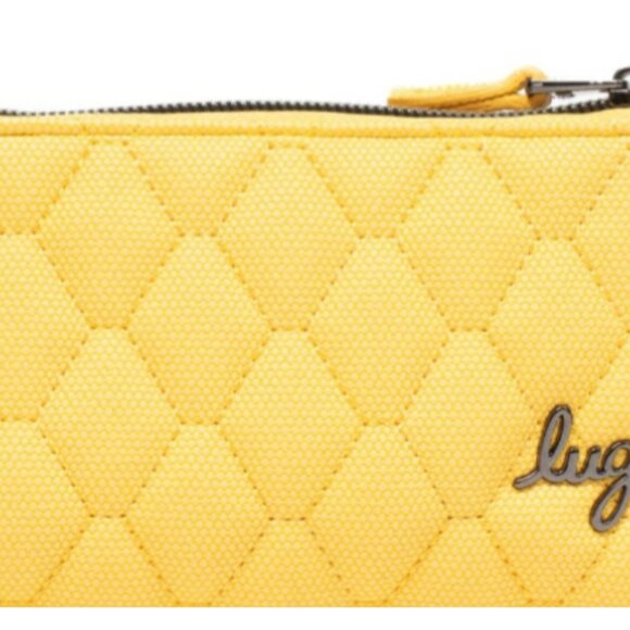 NWT- LUG- METRO XL ID POUCH MATTE LUXE- BANANA - Picture 2 of 6